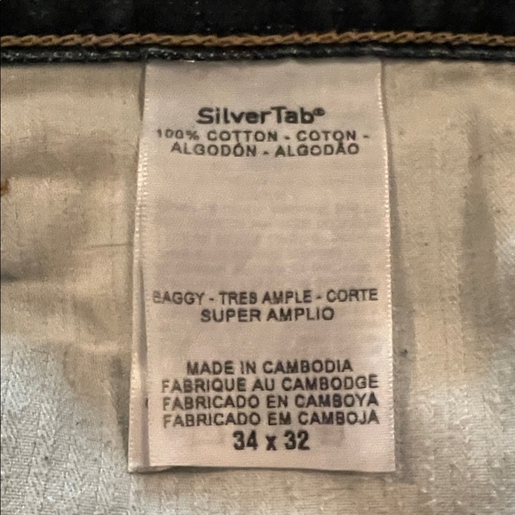 Levi's SilverTab Men's Straight Jeans - Dark Blue 34x32 - Picture 9 of 11